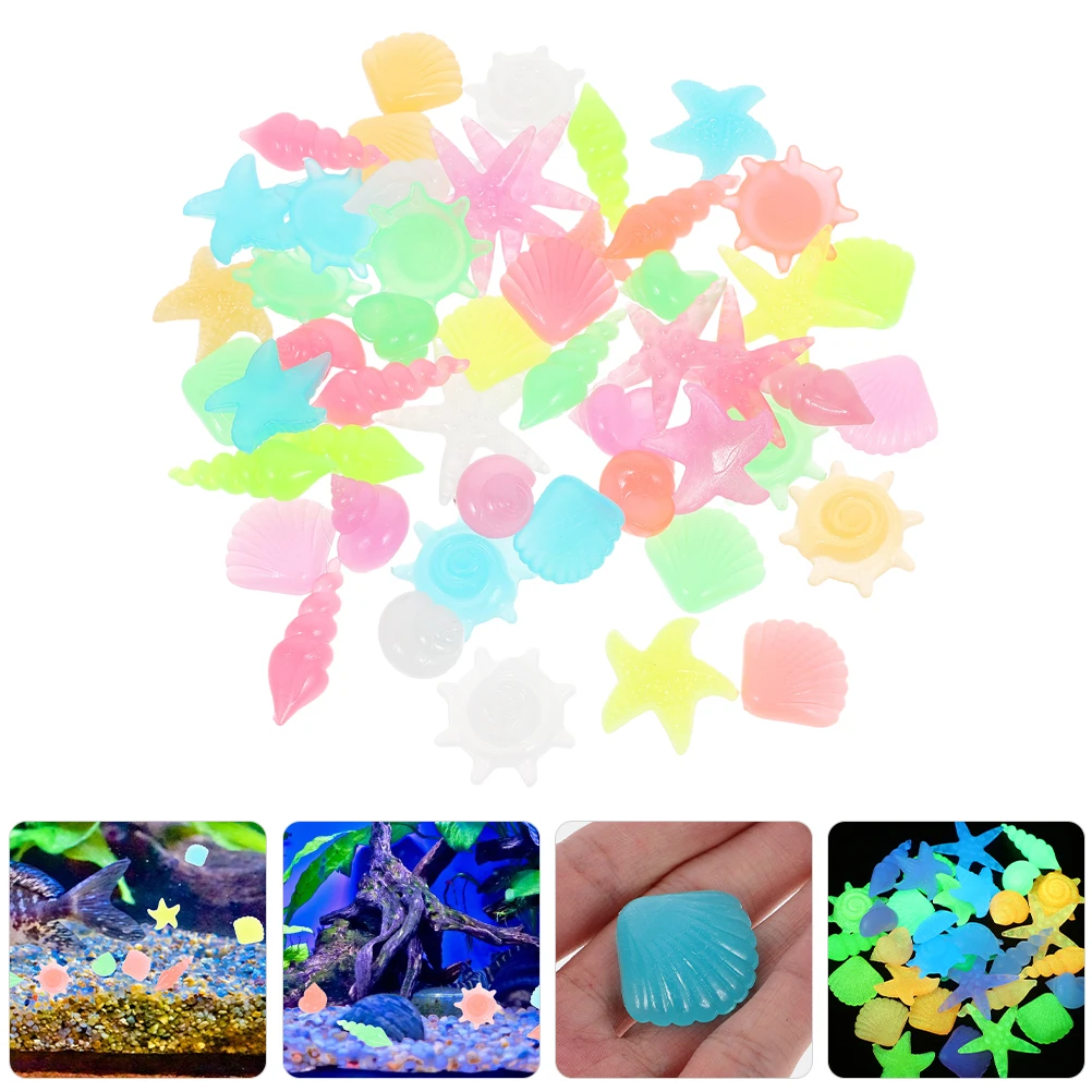 

100 Pcs Light-emitting Stones Tank Rocks Aquarium Decorative Decorate