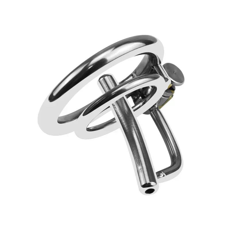 Male Metal Chastity Cage Device Anti-Cheating Cock Cage Abstinence Penis Ring Penis Bondage Penis Lock Adult Erotic Products Gay