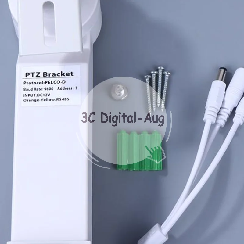 

1Set P/T Bracket PTZ IP Camera 240° Horizontal Rotation 50° Vertical Waterproof Swivel Metal Bracket