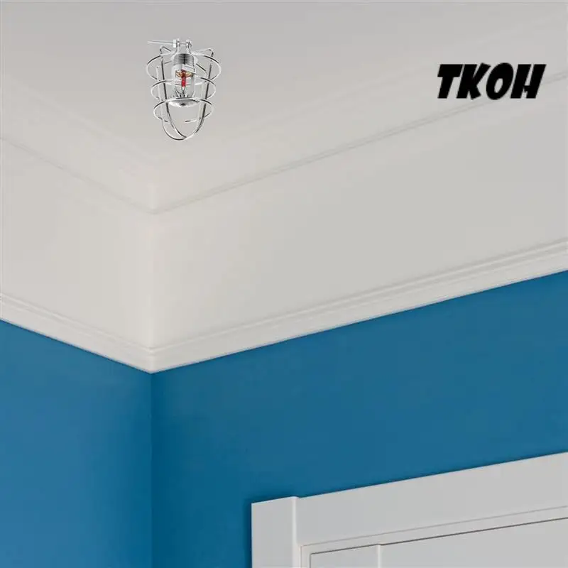 

TKOH-Fire Sprinkler Head Guard Cover Fire Head Cage For Protecting Flush Mount/Side Wall Drywall Pendent Head Recessed 4Pcs