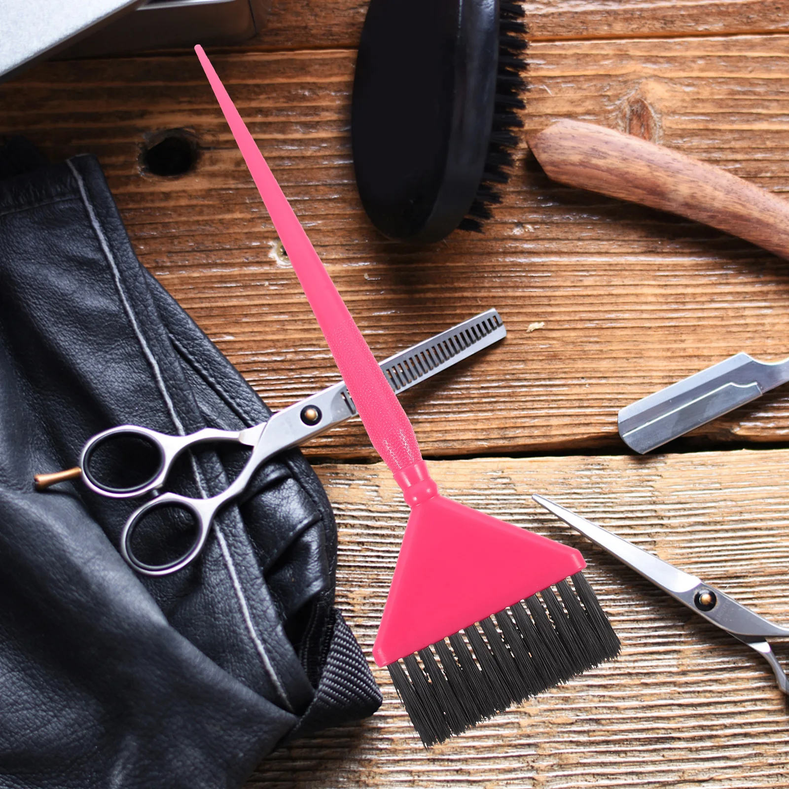 

3pcs Set Salon Dye Tool Color Brush For Dyeing Highlighting Tinting Hair Coloring Dye Brush Ultra Bristles Comfort Handle