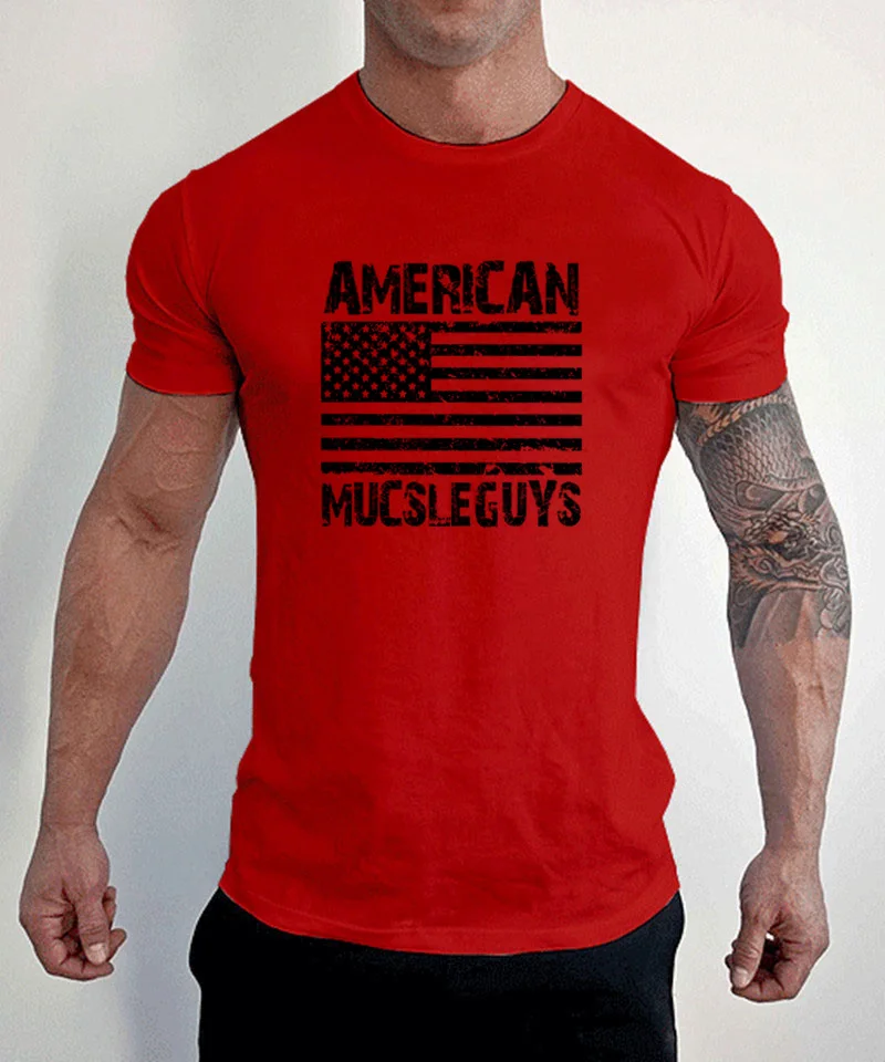 2022 neue Fashion Top Tees Baumwolle Beiläufige Laufende T Hemd Fitness Gym bodybuilding Workout Slim Fit Bequeme Kleidung