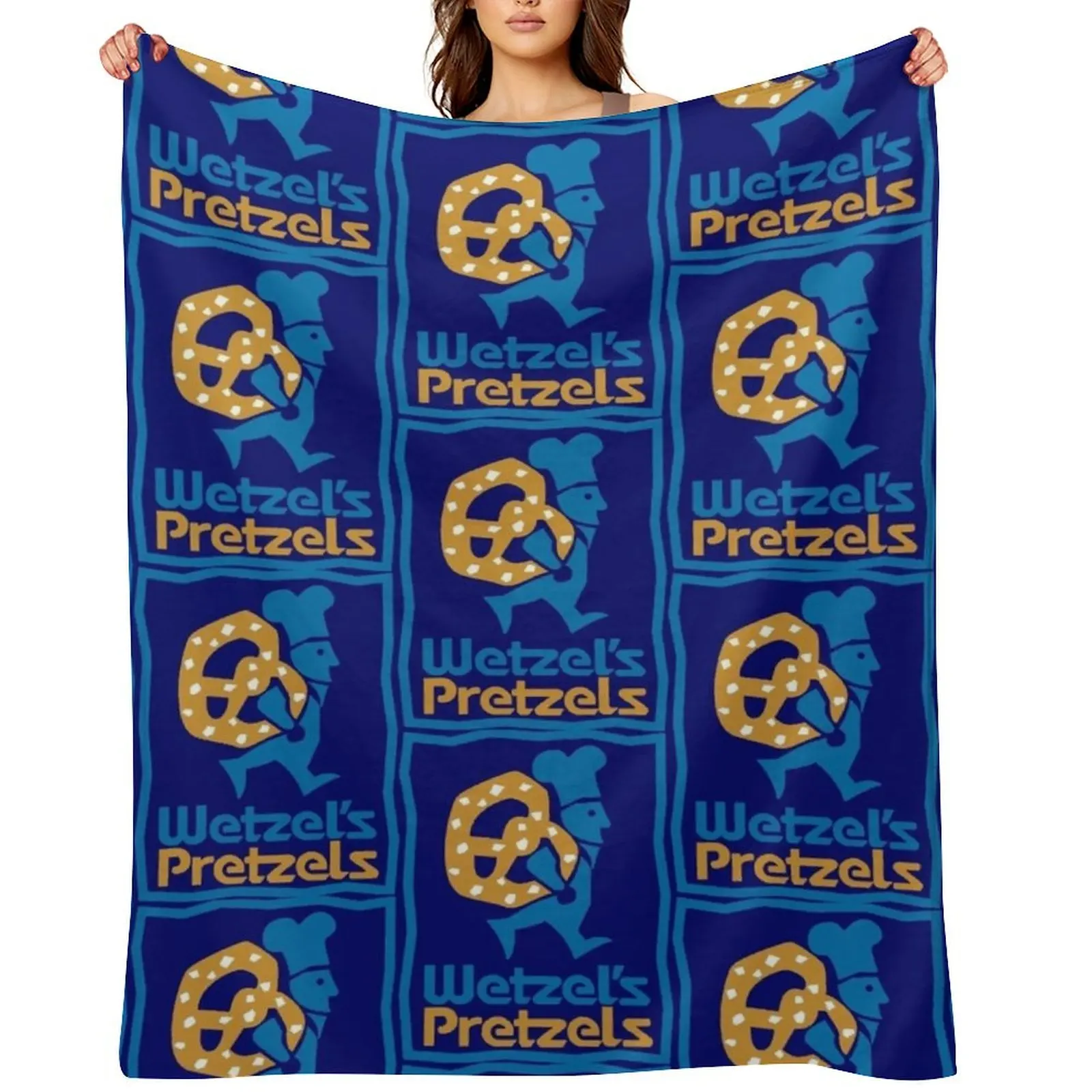 

Wetzel's Pretzels Cafe and Resto Throw Blanket Hair Winter beds Retros cosplay anime Blankets