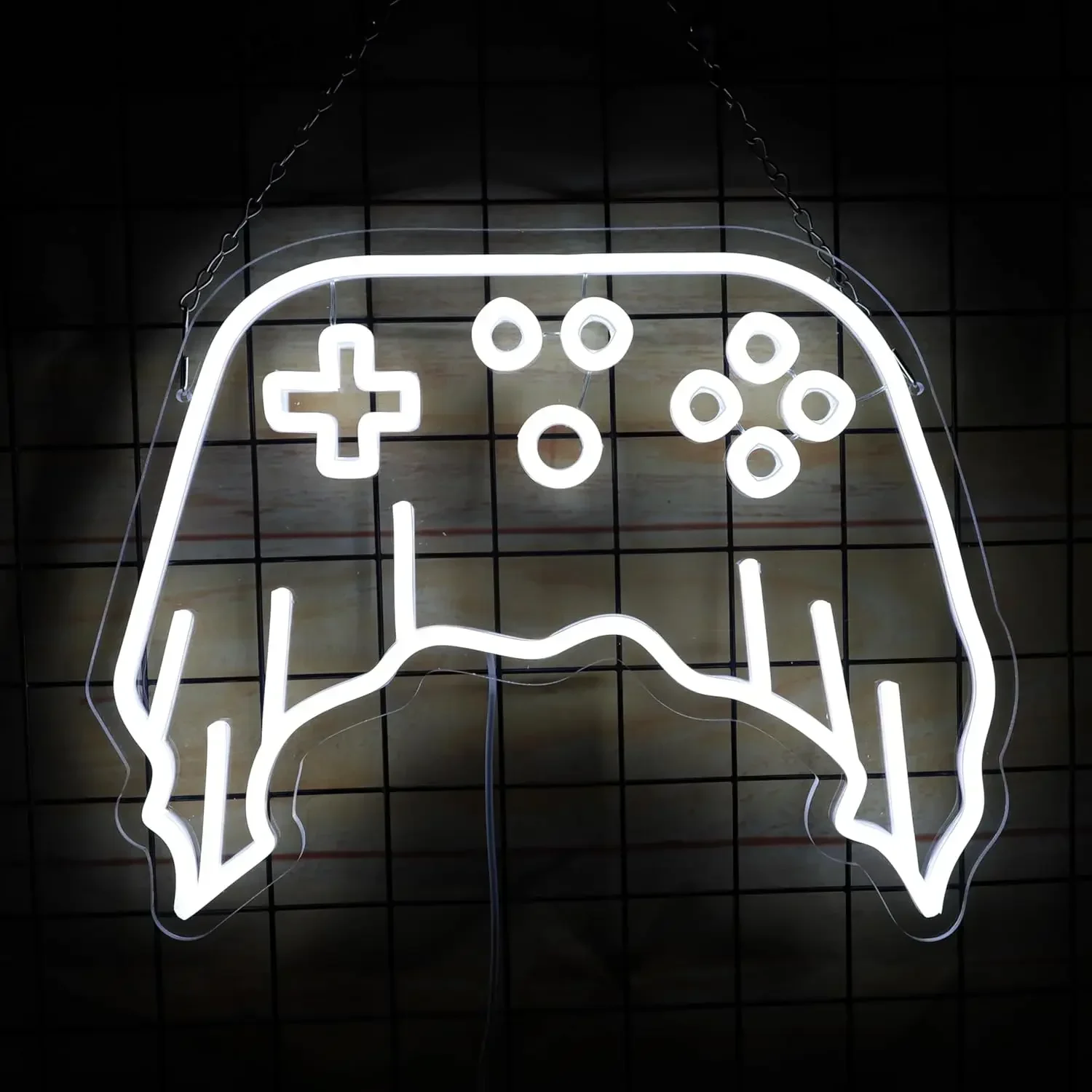 Spooky Ghost Gaming Controllers Neon Light Sign USB Dimmable LED Neon Sign for Bedroom Club Bar Man Cave Party Gifts Wall Decor