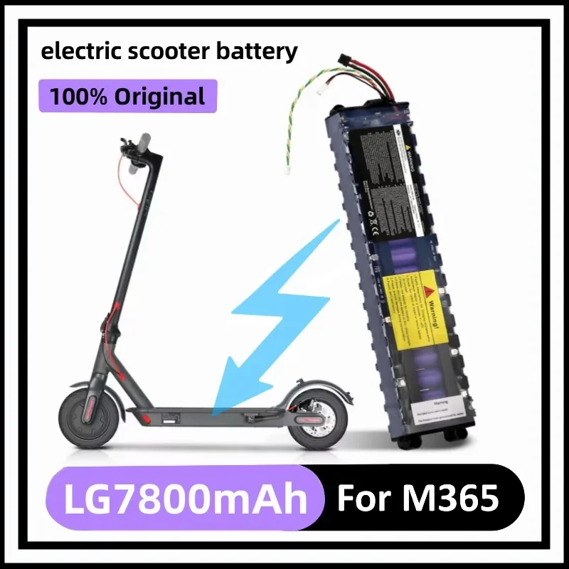 

(with Communication) 10S3P 36V 7.8Ah High Capacity Battery Pack,18650 Li-ion Battery Replacement Kit for M365 Electric Scooter