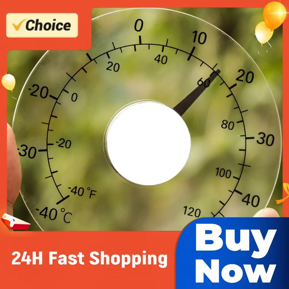 Mini Pointer Temperature Meter Temperature Meter Monitor Thermometer Window Wall Indoor Outdoor Graduated Disc