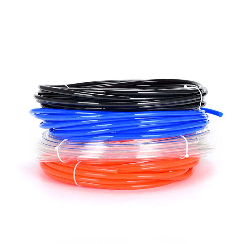 

5M/10M PU Air Tube Polyurethane Hose Pneumatic Transparent Red Black Blue 4*2.5mm 6*4mm 8*5mm 10*6.5mm 12*8mm 14*10mm