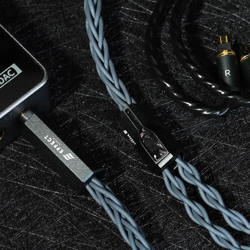 Effect Audio Signature Series II Eros S II 8 Wire Earphone Cable 2Pin 0.78 ConX Interchangeable Connector Professional IEM Cable