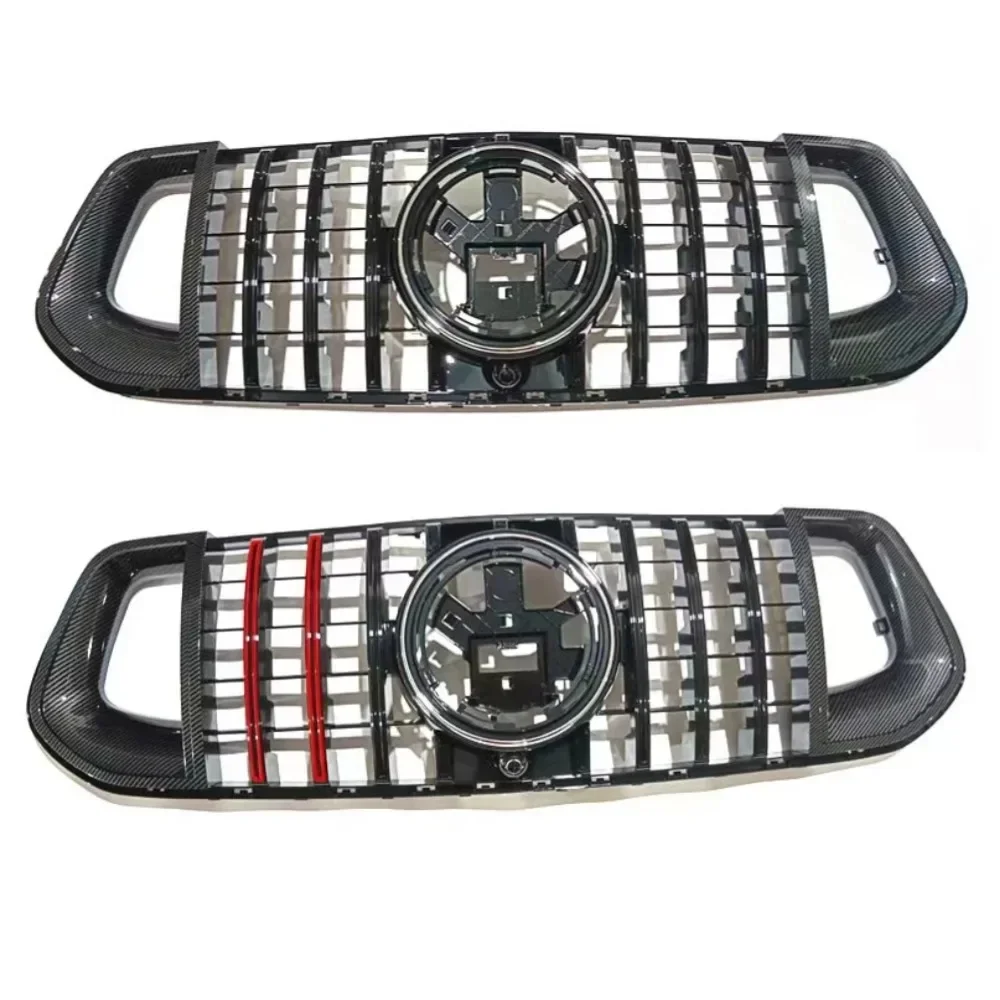 For Mercedes GLE-Class W167 2020-2023 Front Bumper Grille GT Sport Mesh ABS Car Styling Auto Accessories Replacement Parts