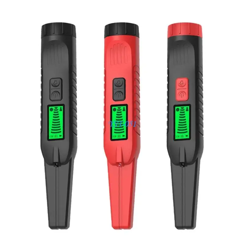 

E15A Metal Detector Long Battery 360 Probes Detection Vibration Sound Alarm System