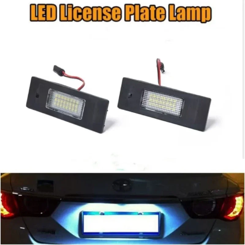 

2Pcs LED Car Canbus License Number Plate Light Lamp For BMW 1 Series E81 E87 E63 E64 M6 E85 E86 Z4 F12 F13 F20 K48 Car Light