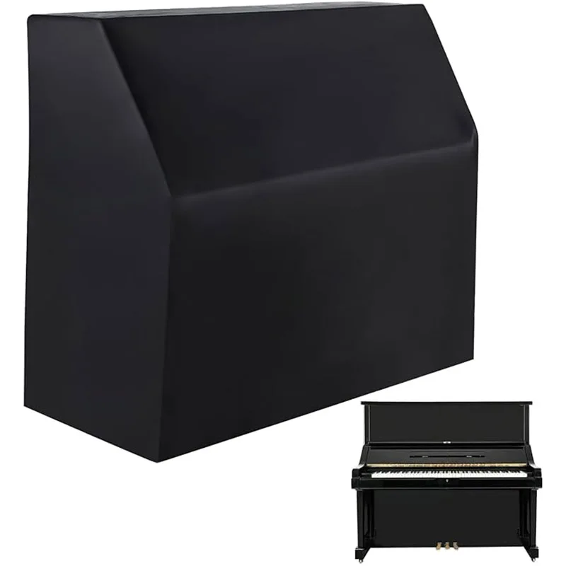 

Upright Piano 420D Protective Cover, Full Cover Dustproof Waterproof Design, Silver-Coated Oxford Fabric Piano Protective Cover