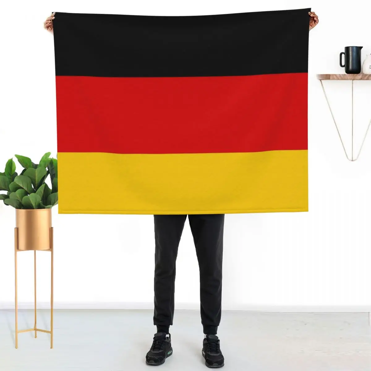 German Flag of Germany Throw Blanket Shaggy Vintage Designers For Decorative Sofa Blankets