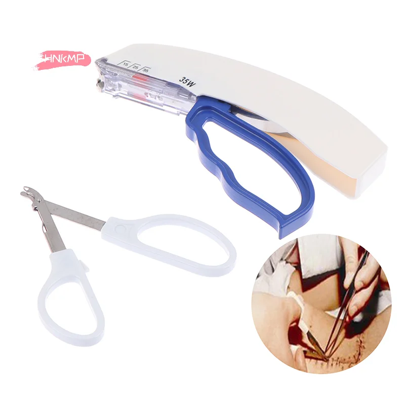 Medical Disposable Skin Stapling Stitching Student Practice Device Surgery 35W Type Surgical Clipper Nail Stapler Needle Remover