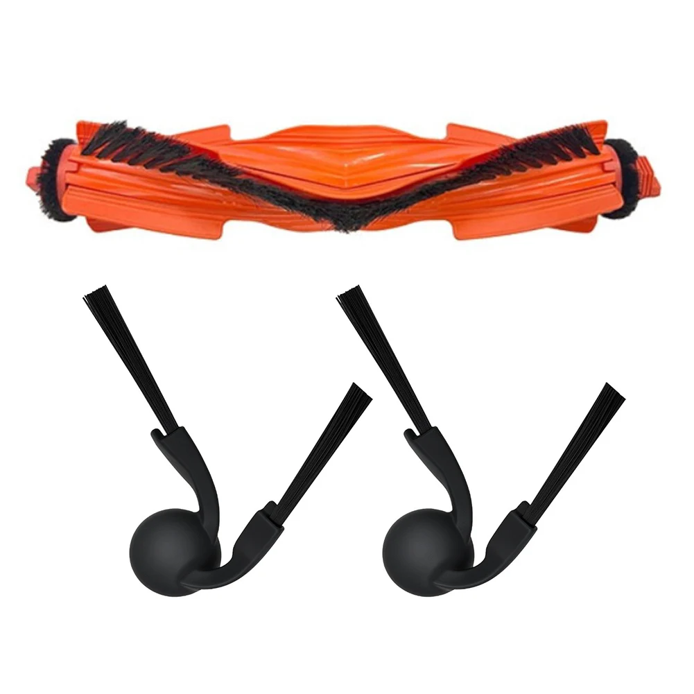 

Replacement Main Roller Brush With Side Brushes For Xiaomi S40/OV81 Robot Vacuum Cleaner, Nylon Plastic Accessory Set