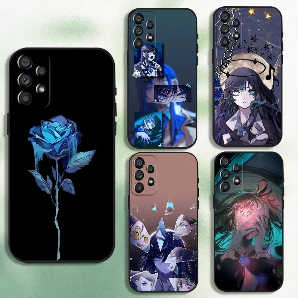 

Ado Kyogen X Uta Phone Case For Samsung Galaxy A20,A21s,A22,A31,A32,A52,A53,A72,73,A80 Soft Black Cover