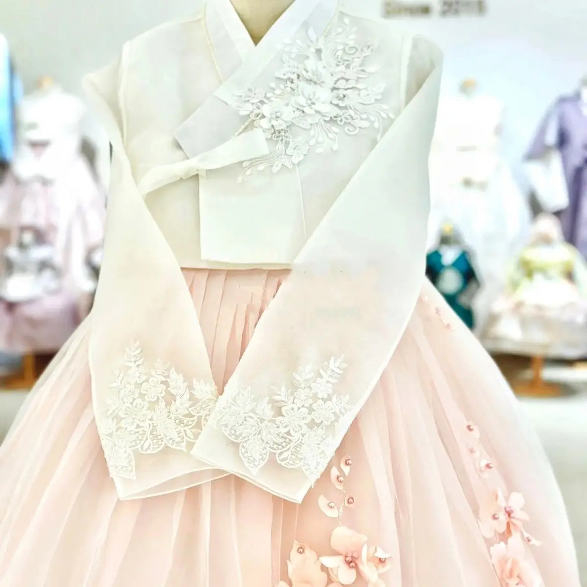 فستان قصر جديد راقي فستان يانجي كوري للنساء فستان زفاف على الطراز الكوري تنورة تول لالتقاط الصور