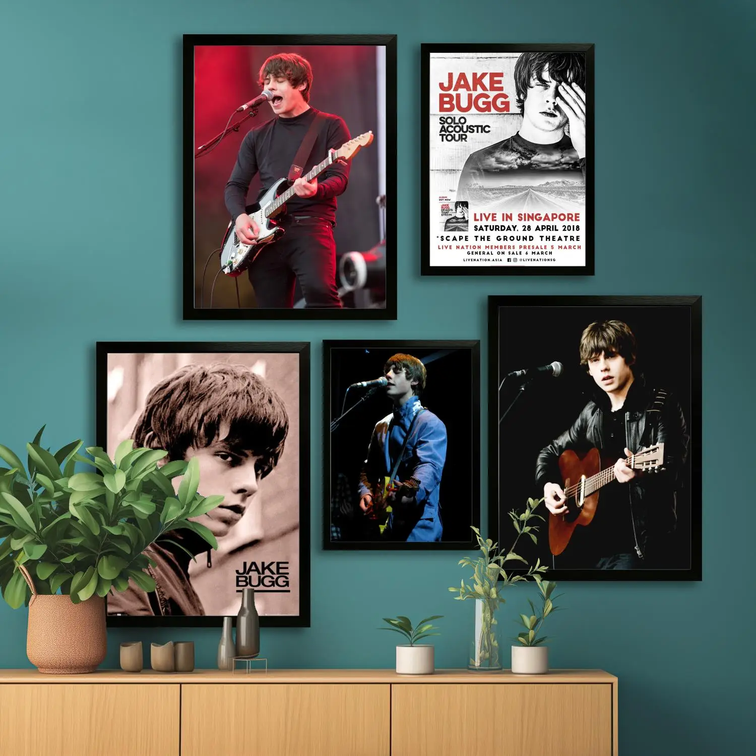 Póster artístico en lienzo de Jake Bugg y impresión de imágenes artísticas de pared, carteles modernos para decoración de dormitorio familiar, pintura decorativa