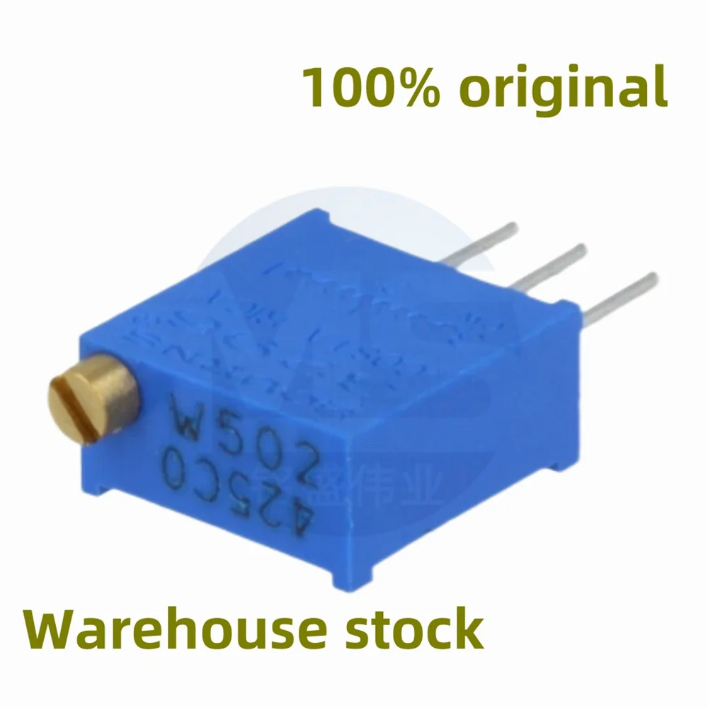 10-pecas-100-originais-3296w-1-502lf-3296w-5k-±-10-±-100ppm-℃-3296-potenciometro-resistor-ajustavel-de-precisao