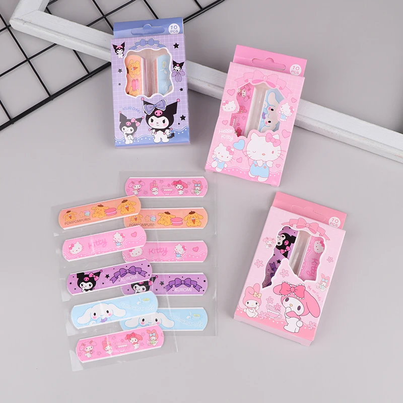 24Pcs Cute Cartoon Anime Band Aid Waterproof Dustproof Breathable Adhesive Bandages First Band Aid Cuts Scratches Band-Aid