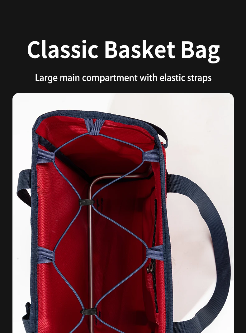 Brompton Faltrad 2602 Kleiner Mini-Vorderkorb Wasserdichte Abnehmbare Handtasche mit Schweinsnase-Adapter – Detail 7