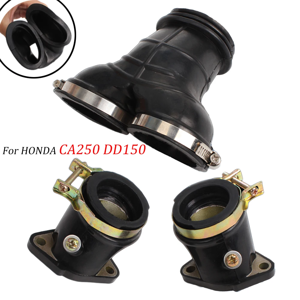 For Honda Rebel CA250 CMX250 CB125 CBT125 CA CMX 125 250 Motorcycle Carburetor Adapter Air Filter Intake Pipe Joint Manifold Pad