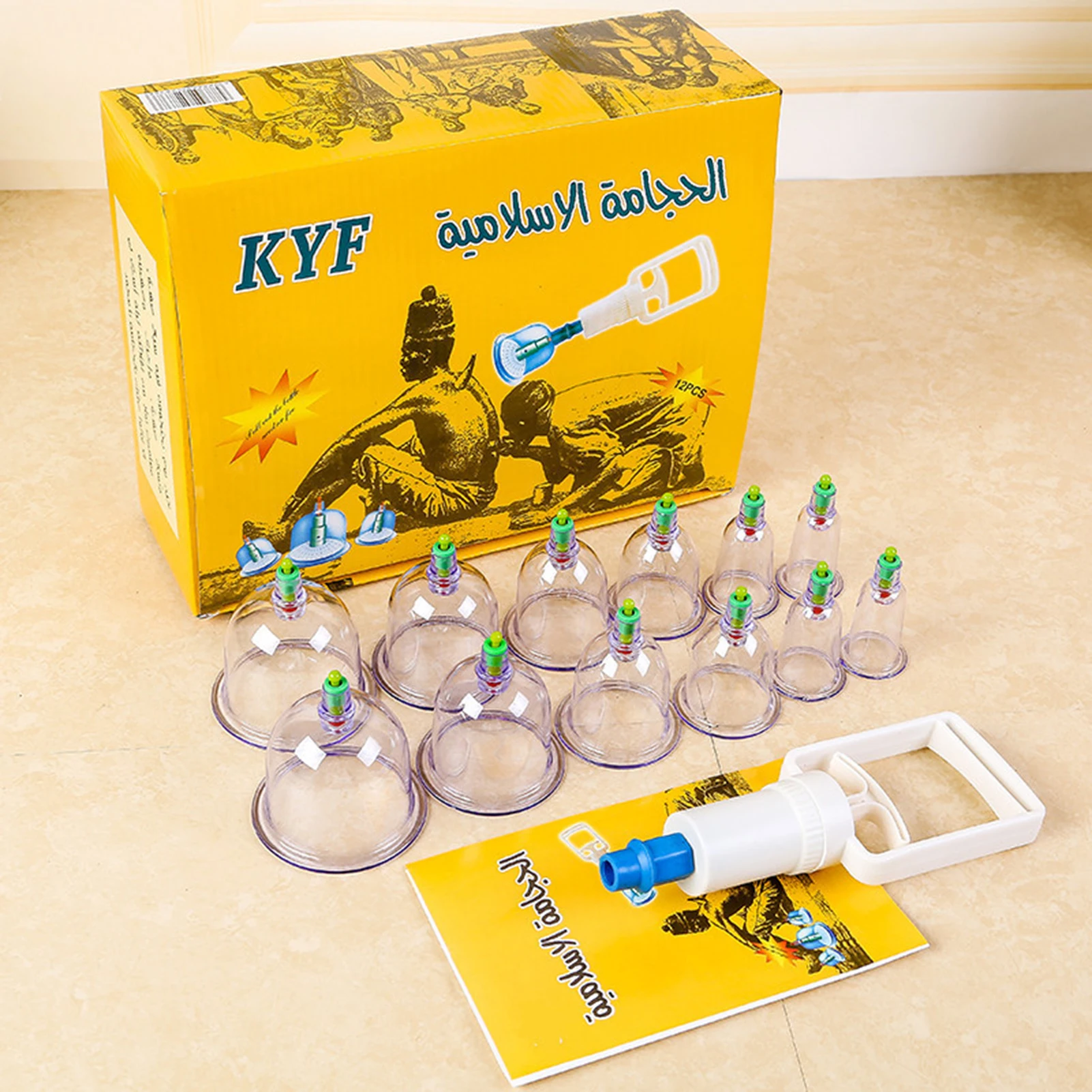 Vakuum-Schröpfgerät, stimulierende Akupunkturpunkte, Bagger-Meridiane-Werkzeug zur Linderung von Schmerzen, Körper- und Rückenmassage