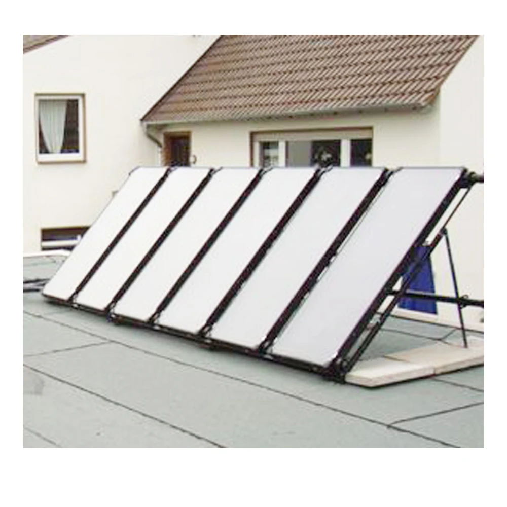 Factory offers DIY installation of plastic solar heating system for home swimming pool hot water