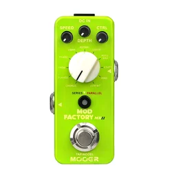 MOOER Electric Guitar Effect Pedal Mod Factory MKII Multi Modulation Pedal 11 Modulation Effects Tap Tempo Control True Bypass