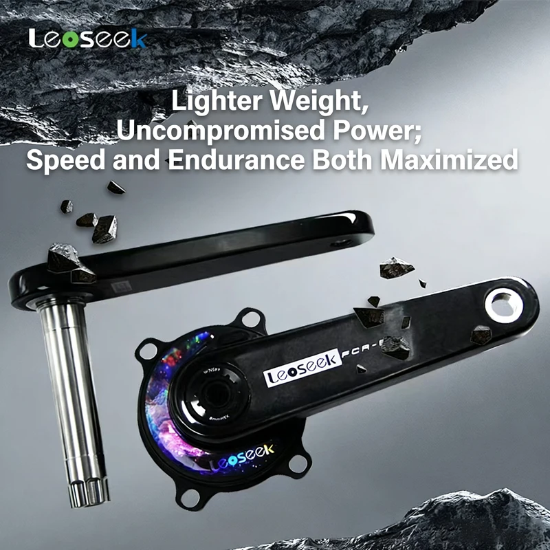 Leoseek カーボンクランク 165mm ANT+Bluetooth 4.0