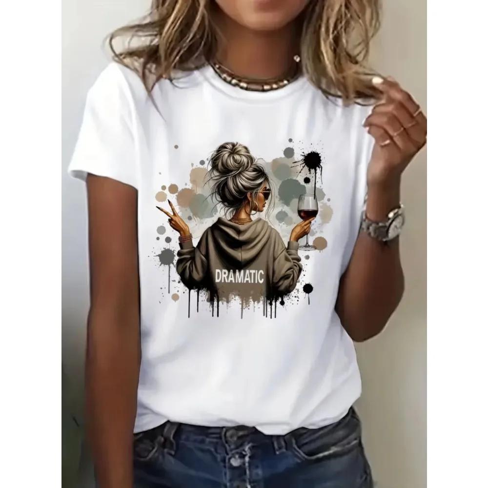 Y2k Hip Hop Women'S Casual Graphic T-Shirt 
