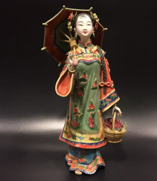 Chinese Dalishiwan doll ceramics classic figures ladies style model house decoration girl Beauty figure Sculpture statue Home De