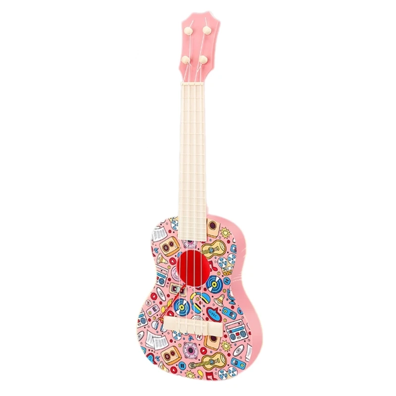 F19f crianças ukulele brinquedo desenhos animados 21 ''instrumentos musicais para crianças bebê brinquedo musical exercício