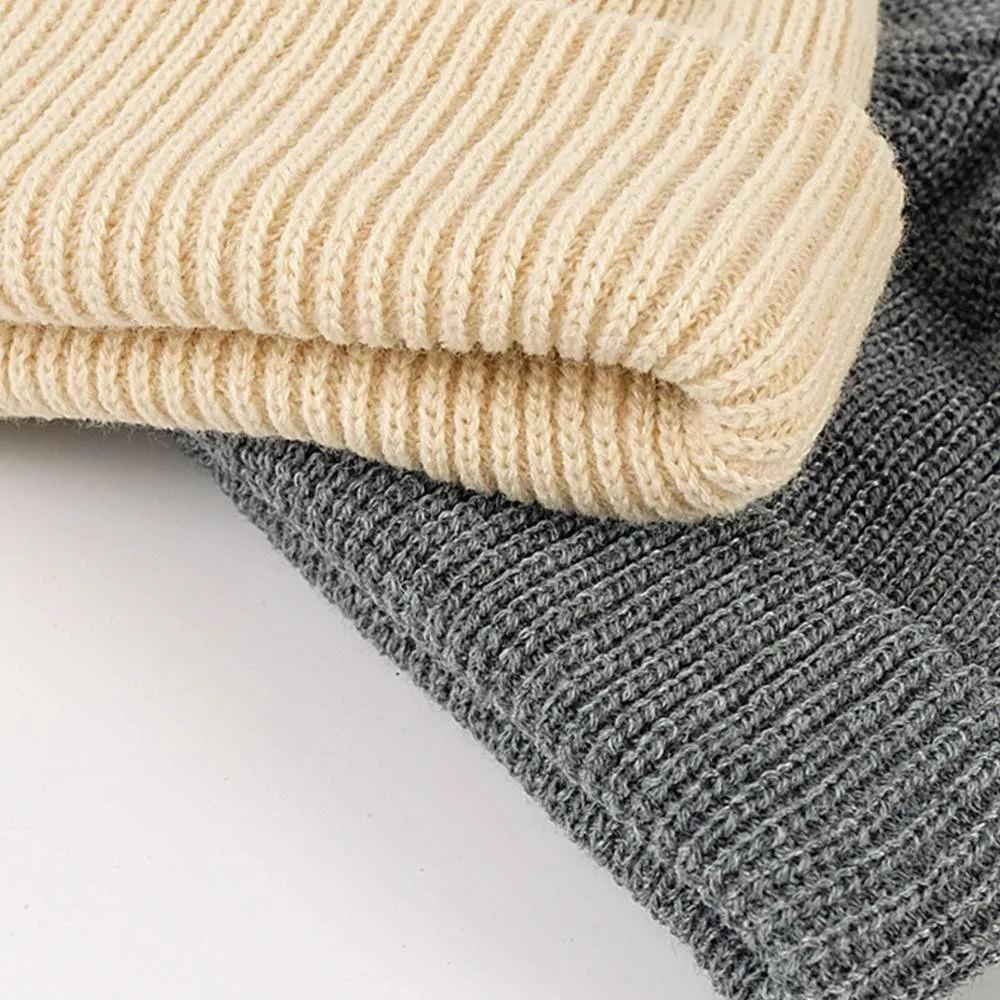 2023 New Caps Cold Hat Men\'s Winter Solid Color All-match Landlord Watermelon Hip Hop Hot Selling Knit Hat Wool Hat Over Hats