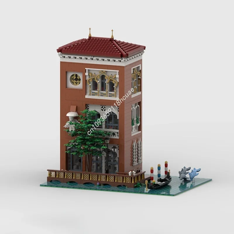 10097 elementów MOC Kanal Grande Wenecja Modularny Model Klocki Konstrukcyjne Prezenty Świąteczne Architektura Zabawki do Składania DIY Urodziny dla Dzieci