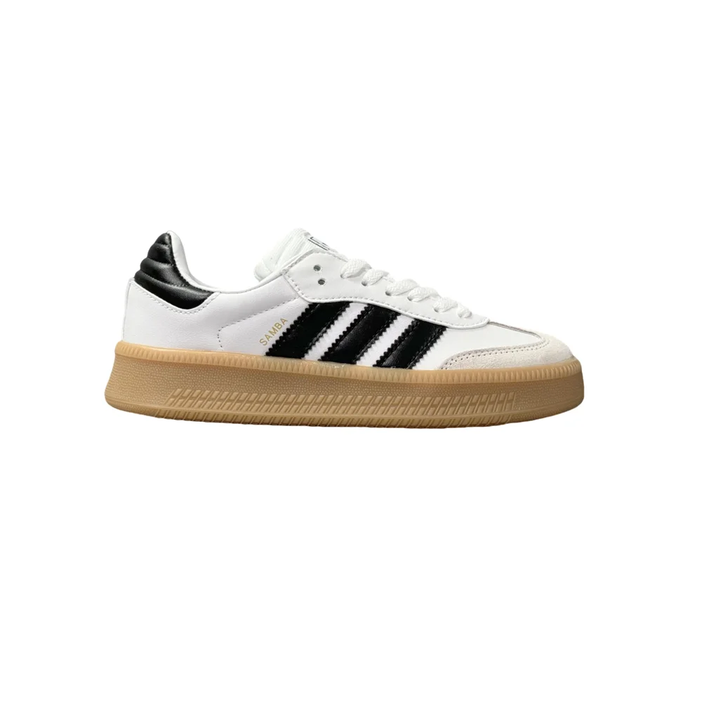 Adidas Originals Samba XLG Women and Men White and Black Comfortable and Versatile Trend Non-slip Low-top Board Shoes IE1377