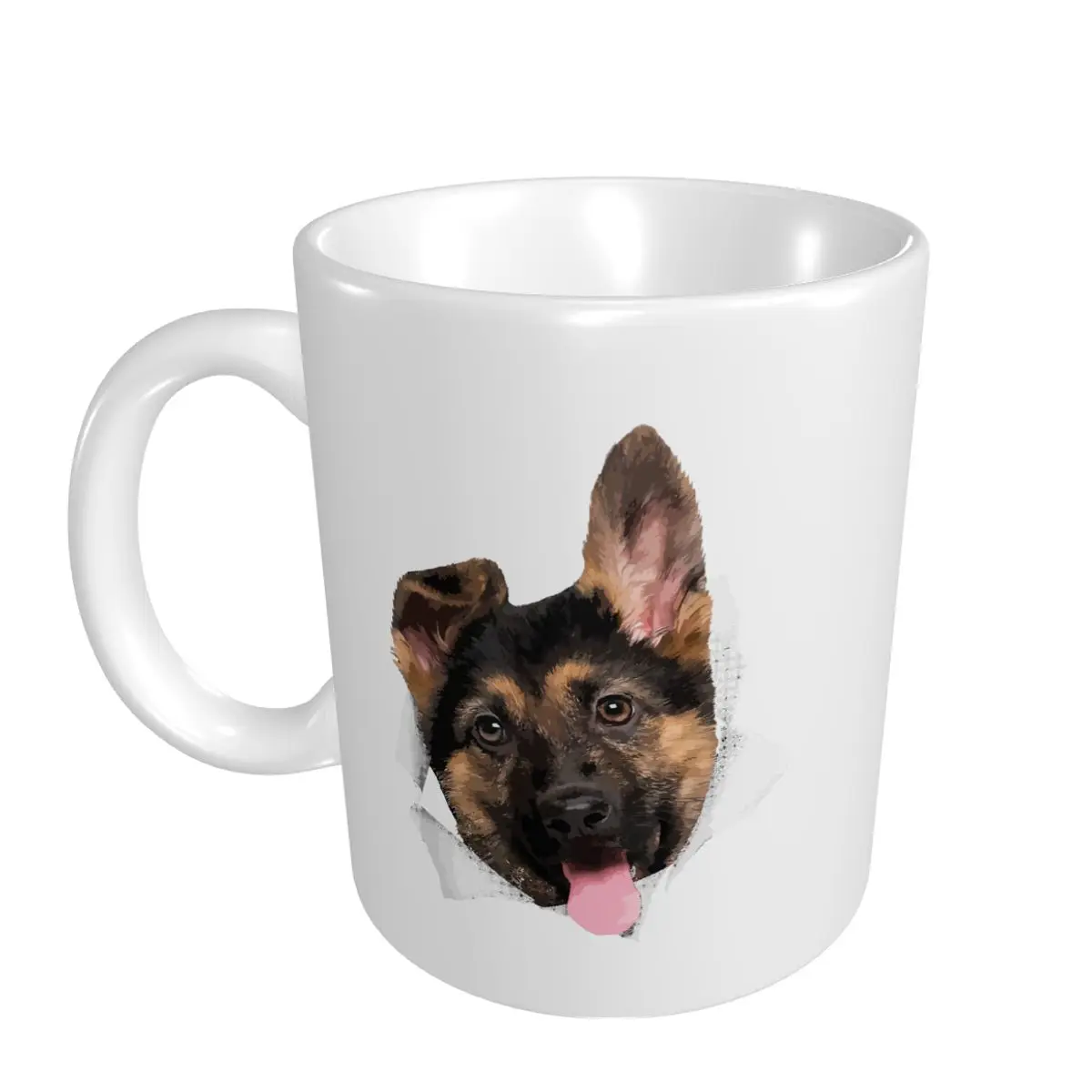 Mark Cup Mug Funny German Shepherd Lovers Design Pet Dog Coffee Mugs Tea Milk Water Cup Travel Mugs For Office Home