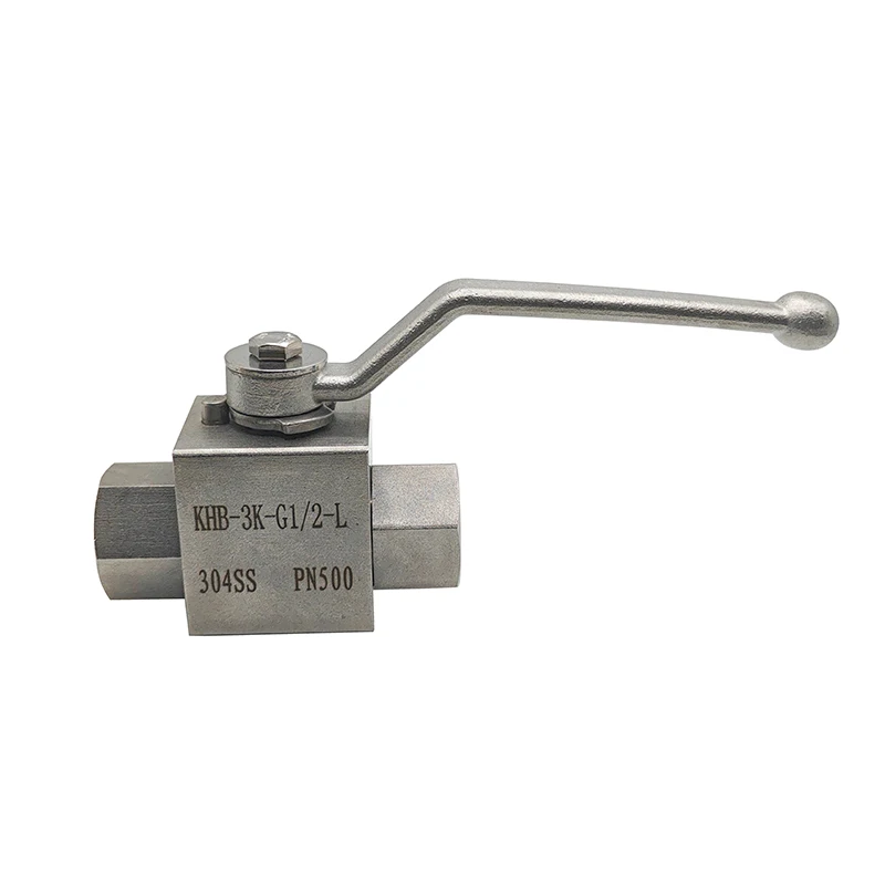 High Pressure Stainless Steel 3-Way Ball Valve L Type Female Thread 1/4\