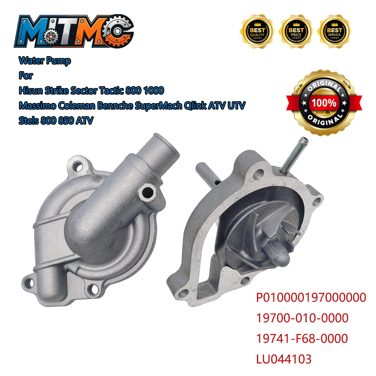 Bomba de agua original para Hisun Strike Sector Tactic 800 1000 Massimo Coleman Bennche SuperMach Qlink ATV UTV Stels 800 850 ATV