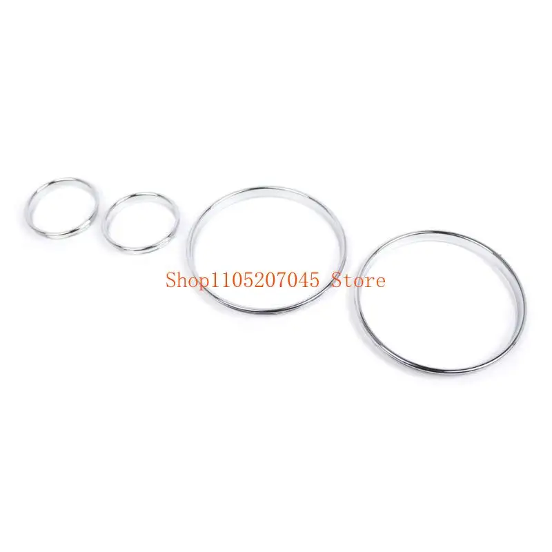 37cd كروم فضي اللون عداد السرعة مقاييس حلقات الاتصال الحافة الحافة لإطار حلقات عداد السرعة E39 E38 E53