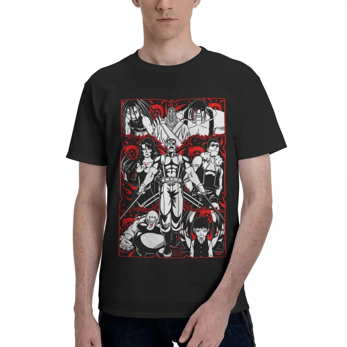 

Стальной алхимик Elric Brothers, 100% хлопок, повседневные дышащие удобные мужские футболки Тоторо, мужская футболка