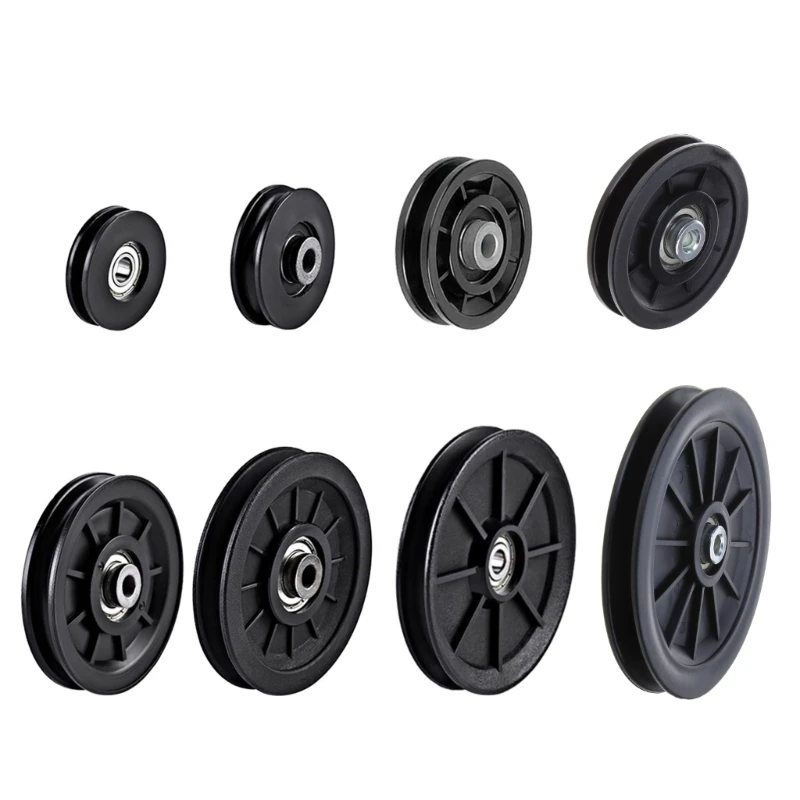 YD61 Gym Pulley Wheel, Round Bearing Pulley Wheel Replacement Gym Fitness Equipments