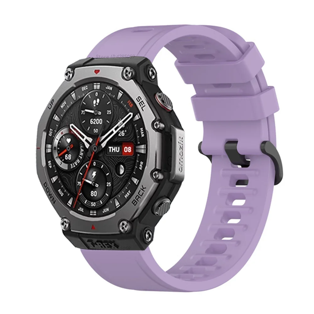 Silicone Strap For Amazfit T-rex 3 Smart watch Wrist Strap For Huami Amazfit T-rex 3 Watchband Accessories Sports band Correa