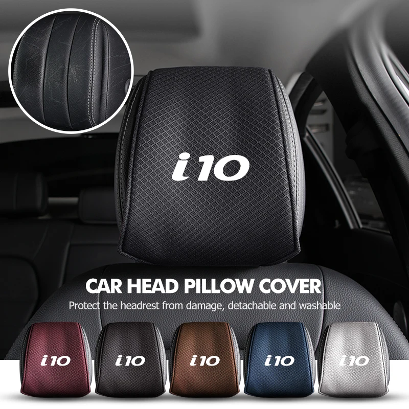 Funda universal para reposacabezas de coche, cojín para el cuello, para Hyundai i10 I10 N Line 2009 2010 2011 2012 2013 2019 2020