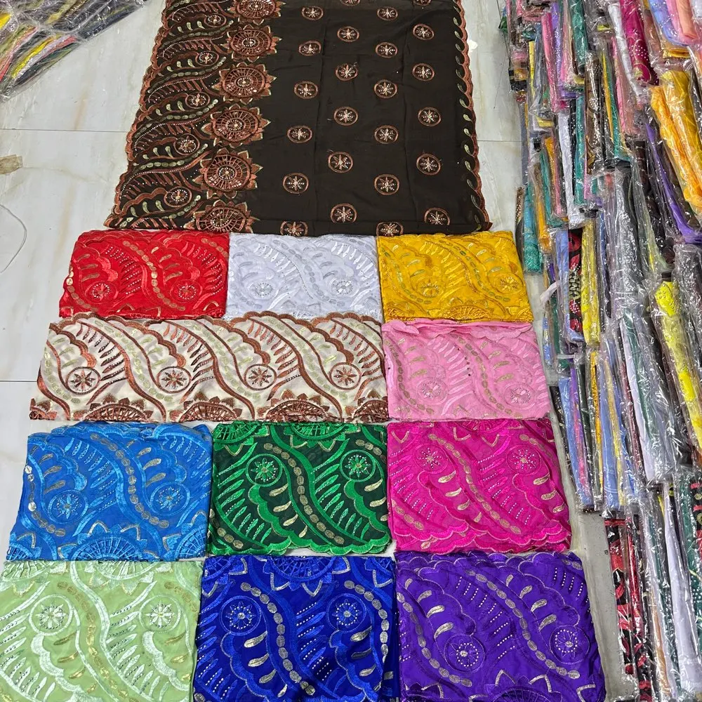 2026 Neuer Afrikanischer Islamischer Damen-Schal Modischer Pashmina-Turban Gebetstuch 100% Baumwolle Bestickter Schal Muslimischer Party-Hijab für Damen – Detail 18
