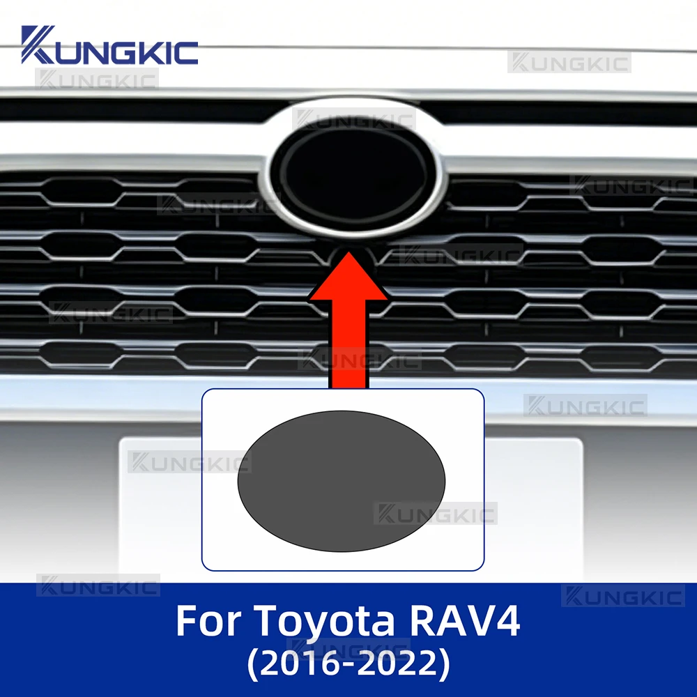 

for Toyota RAV4 2016 2017 2018-2022 Car Front on Emblem Pre Cut Dark Smoked TPU PPF Protection Film Anti-scratch Exterior 8.5mil