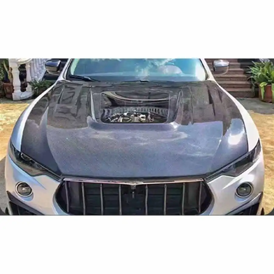 For Maserati Levante Carbon Fiber Hood Engine Cover Hood Car Headliner Hood Cover Auto parts Upgrade automotive parts