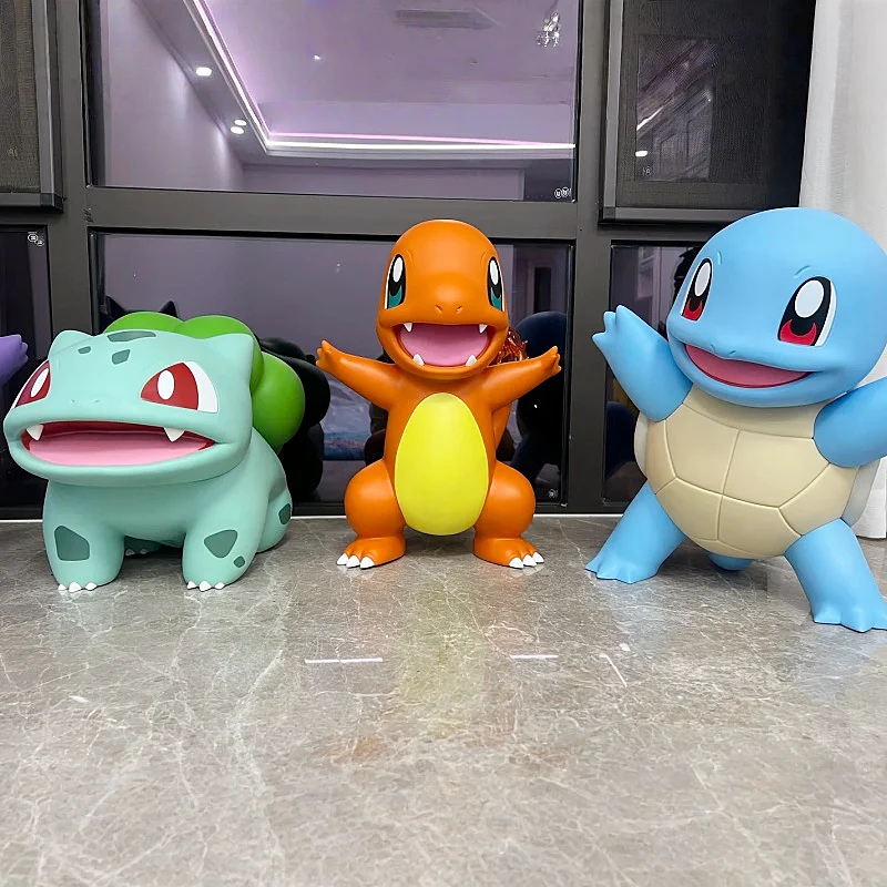 

Funism Big Size Pokemon Figures Bulbasaur Charmander Squirtle Gengar Collectible Statue Home Decor Ornament For Pokemon Fans