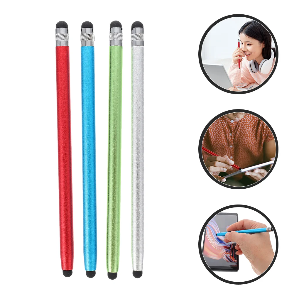 4 Pcs Tablet Stylus Capacitive Versatile Pencil Touch Screen Phone Accessory Student