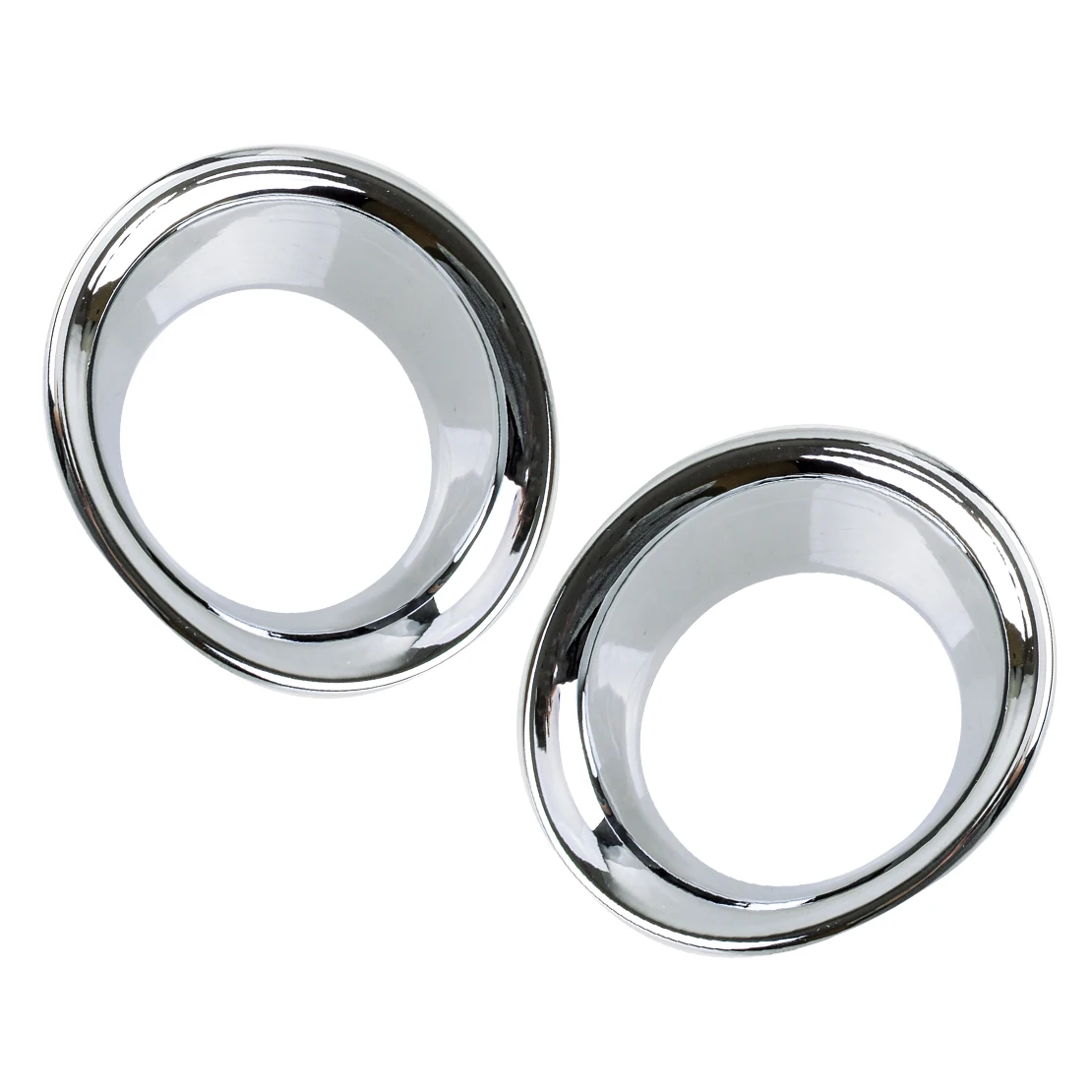 2pcs/Set Silver Front Fog Light Lamp Ring Cover Decorative Trim Plastic Fit for Toyota Harrier Venza 2020 2021